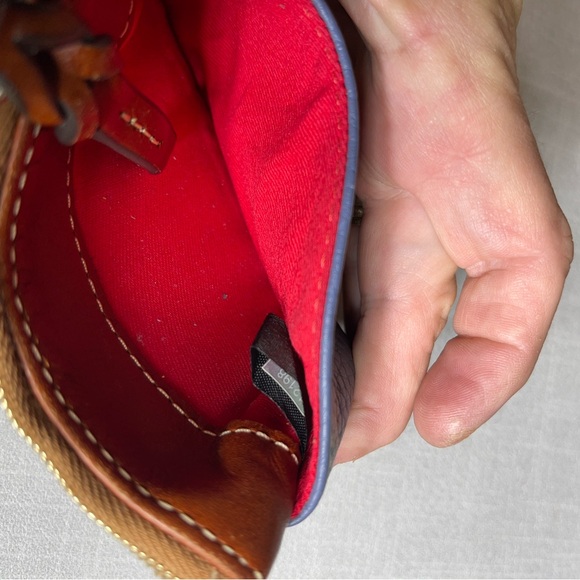 Dooney & Bourke Pre Owned Coin Key Change Card Liostick Pebbled Leather Wallet - Picture 7 of 16